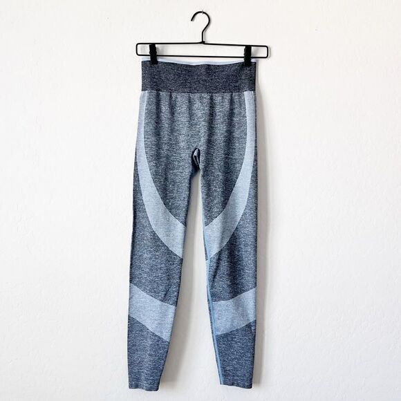 PINK Victoria Secret Seamless Leggings Blue Grey S - Picture 2 of 6